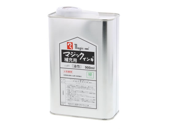 寺西化学 マジックインキ補充用液 900ml 緑 MHJ900-T4