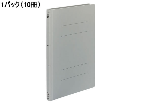 コクヨ フラットファイルPP A4タテ とじ厚15mm グレー 10冊