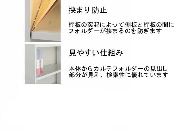 コクヨ De-math 100区分対応カルテ戸棚 1段タイプ W900 HP-SA49SF1が32,703円【ココデカウ】