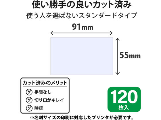 エレコム なっとく名刺 標準ホワイト 1枚 Mt Hmc1wnが2円 ココデカウ