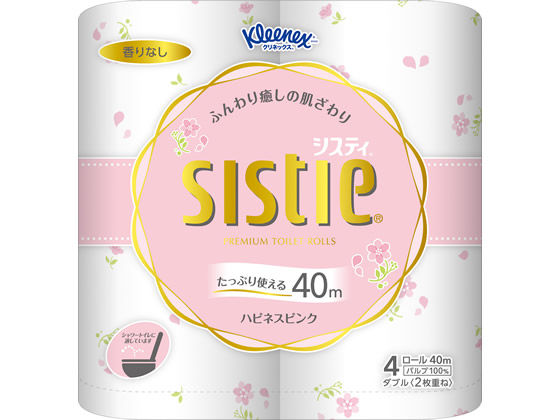 クレシア クリネックスシスティ 40m ダブル ピンク 4ロール が229円 ココデカウ