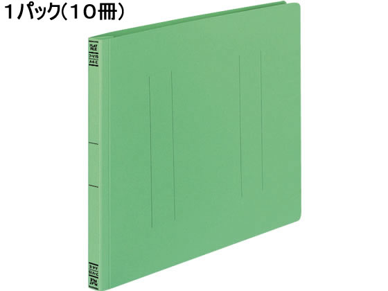 コクヨ フラットファイルV A4ヨコ とじ厚15mm 緑 10冊 フ-V15G