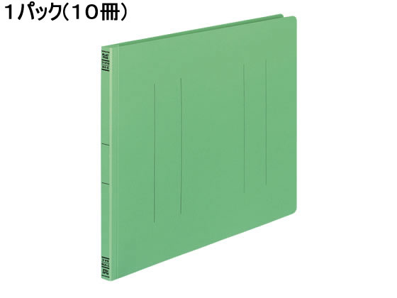 コクヨ フラットファイルV B4ヨコ とじ厚15mm 緑 10冊 フ-V19G ﾌ-V19G