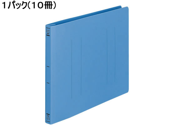 コクヨ フラットファイルPP A4ヨコ とじ厚15mm 青 10冊 フ-H15B