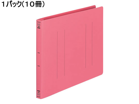 コクヨ フラットファイルPP A4ヨコ とじ厚15mm ピンク 10冊