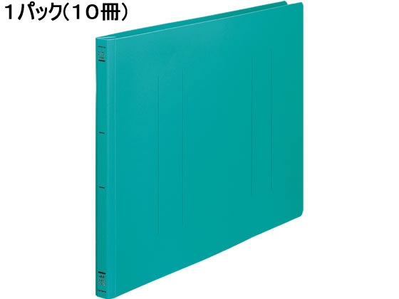 コクヨ フラットファイルPP A3ヨコ とじ厚15mm 緑 10冊 フ-H48G