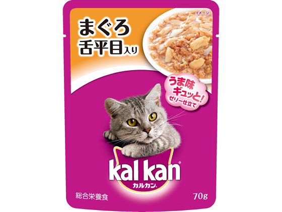 マース カルカン パウチ 1歳から まぐろ舌平目入り 70g KWP3