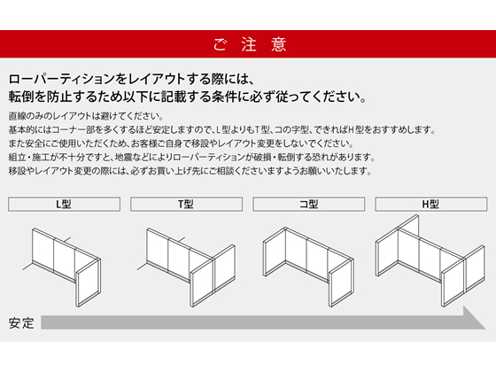 コクヨ パーティションE 上面ガラスパネル増連 W1000×H1800