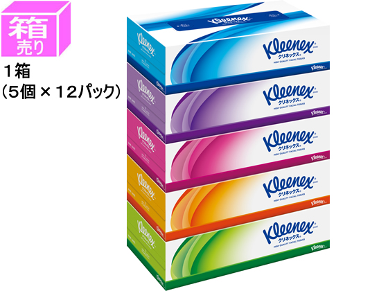 クレシア クリネックスティッシュ 180組 5個×12パック 40442