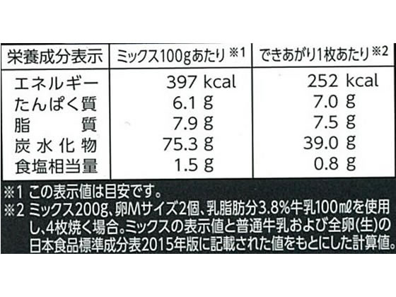 昭和産業 ケーキのようなホットケーキミックス 0g 2袋が330円 ココデカウ