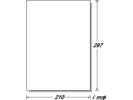 エーワン フリーラベルワイド A4 ノーカット ハイグレードタイプ 100枚 6207