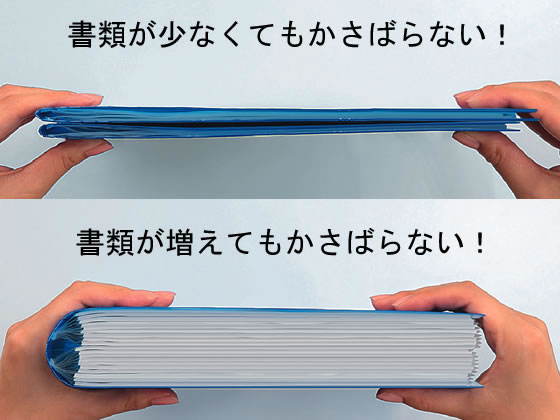 コクヨ クリヤーブック〈ノビータ〉ウェーブカットA4 20ポケット 青 10冊