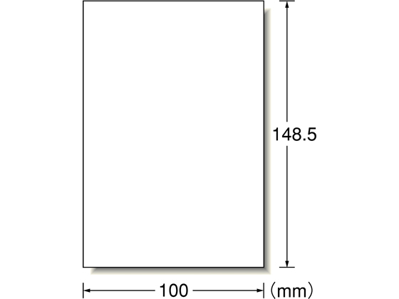 エーワン IJラベル ハガキサイズ ノーカット フォト光沢紙 12枚 29301