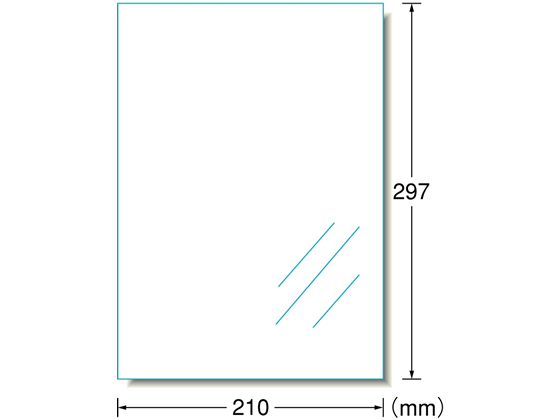 エーワン ピッタリ貼れるのびるラベル A4 透明フィルム 3枚 29295