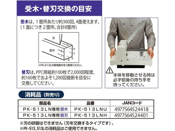 プラス かんたん替刃交換 断裁機 PK-513LN 26309 26309PK513LNが40,370