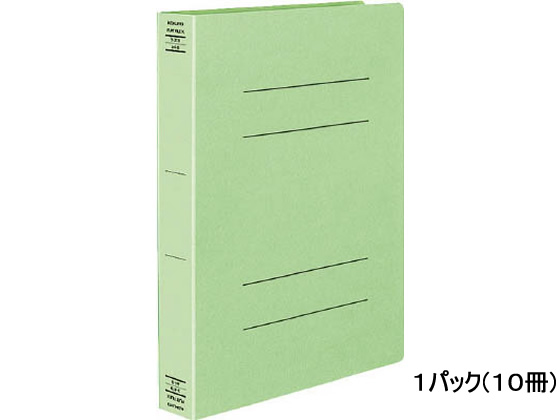 コクヨ フラットファイルX(スーパーワイド) A4タテ とじ厚40mm 緑 10冊