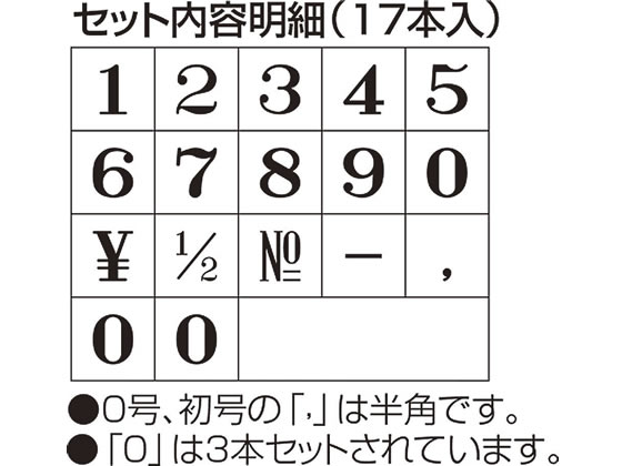 シャチハタ 柄付ゴム印連結式 数字5号 ゴシック体 GRN-5Gが1,009円