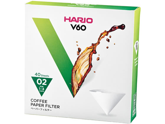 HARIO V60�p�y�[�p�[�t�B���^�[ 02W 40�� VCF-02-40W