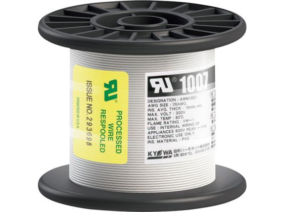 KYOWA ULϔMrj≏d UL1007 AWG28 100M  UL1007 AWG28 100M WH