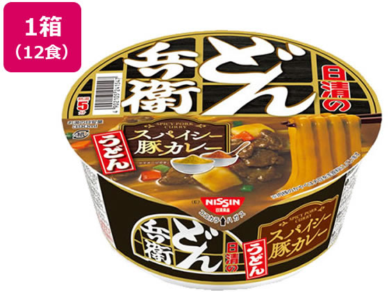 日清食品 日清のどん兵衛スパイシー豚カレーうどん 86g 12食が2 268円 ココデカウ