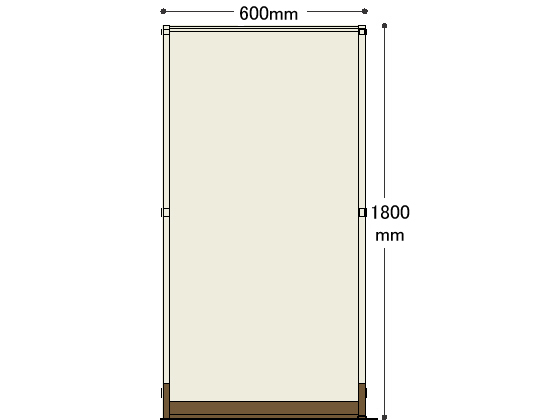 ●仕様：基本●サイズ：幅６３２×高さ１８００ｍｍ●全面パネル●組立・解体が簡単で、レイアウト変更にも柔軟に対応します●組立設置サービス●グリーン購入法適合●メーカー欠品時納期最大３週間【ご注意ください