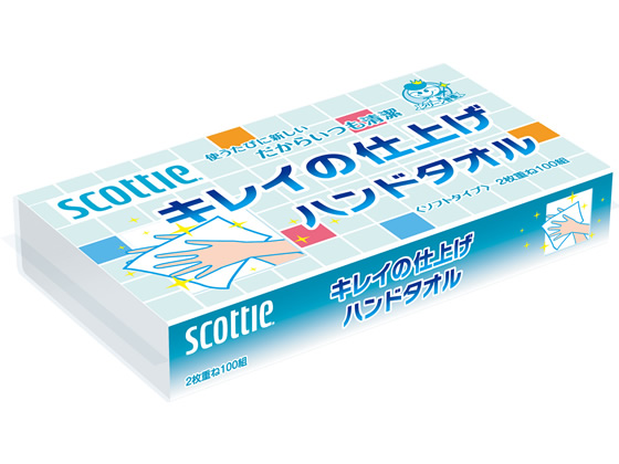 クレシア スコッティ キレイの仕上げ ハンドタオル100 37880が130円