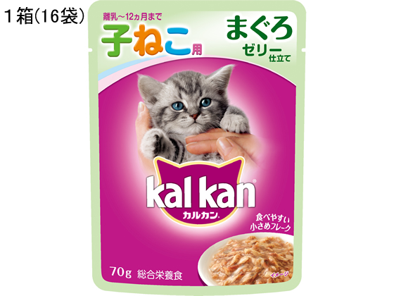 マース カルカン パウチ 子ねこ用 まぐろ 70g 16袋 KWP71