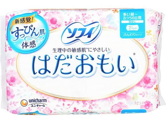 ユニチャーム ソフィはだおもい ふつうの日用 羽なし 32枚