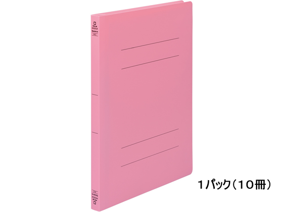 キングジム フラットファイル クイックイン〈PP〉GX A4タテ ピンク 10冊