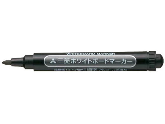 三菱鉛筆 ホワイトボードマーカー 細字丸芯 黒 PWB2M.24
