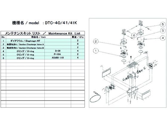 ULVAC DTC-41／41K用メンテナンスキット DTC-41 41K MAINTENANCEKIT