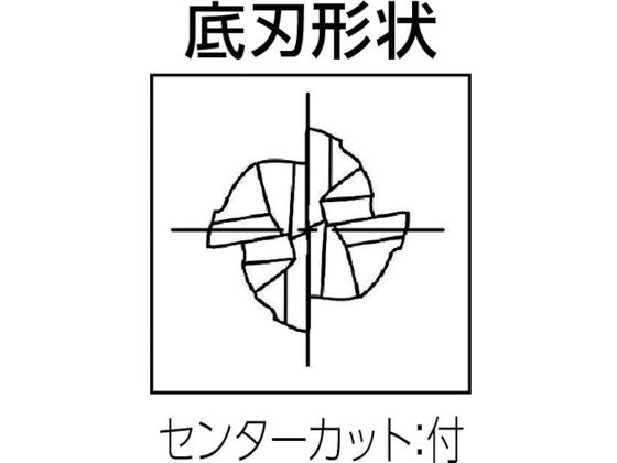 大見 超硬不等ピッチ不等リードエンドミル(4枚刃) 刃数4 刃径4mm OER4R