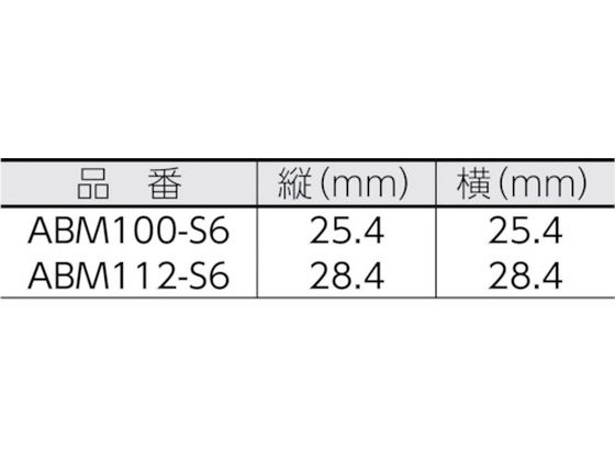 パンドウイット マウントベース M3ねじ止め 難燃性白 (100個入) ABM100