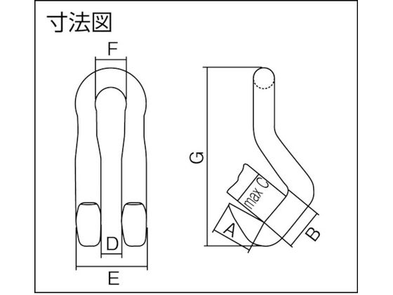 ネツレン DL型 3TON フック E2612 4486285が25,382円【ココデカウ】