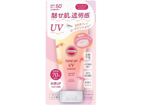 コーセーコスメポート サンカット トーンアップ UVエッセンス ローズピンク 80g