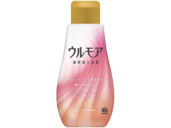 アース製薬 ウルモア 高保湿入浴液 クリーミーローズ 本体 600mL