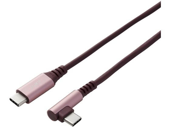 エレコム USB-Cケーブル 2m L字 ILMF ピンク U2C-CCL20NPN-IL