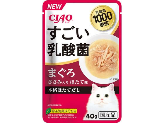 いなば CIAO すごい乳酸菌パウチ まぐろささみ帆立 40g