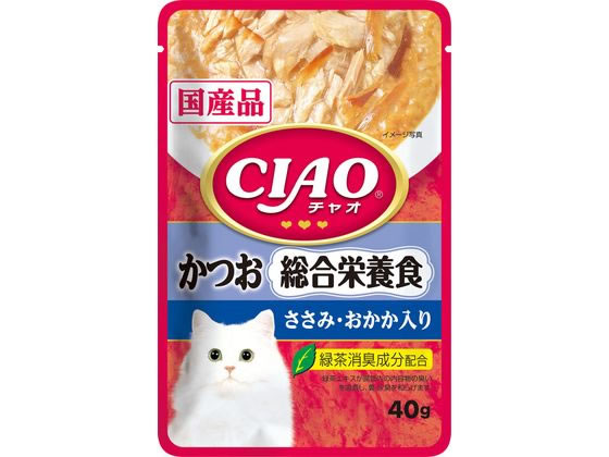 いなば CIAO パウチ 総合栄養食 かつおささみおかか 40g