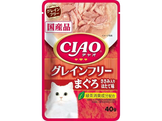 いなば CIAO パウチ グレインフリー まぐろささみほたて 40g