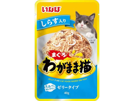 いなば わがまま猫 まぐろパウチ しらす入り 40g