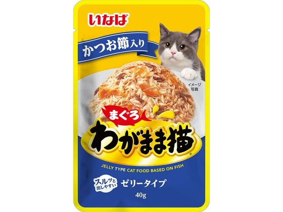 いなば わがまま猫 まぐろパウチ かつお節入り 40g