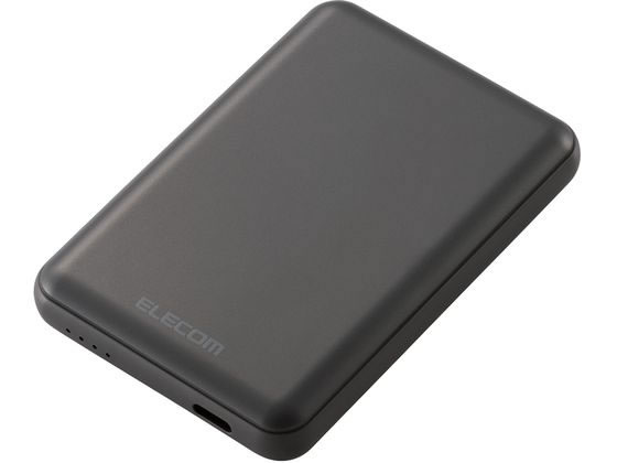 エレコム モバイルバッテリー 5000mAh ダークグレー DE-C48-5000DGY