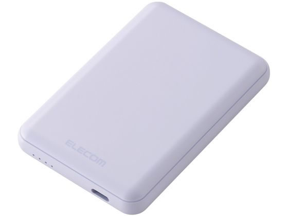 エレコム モバイルバッテリー 5000mAh パープル DE-C48-5000PU