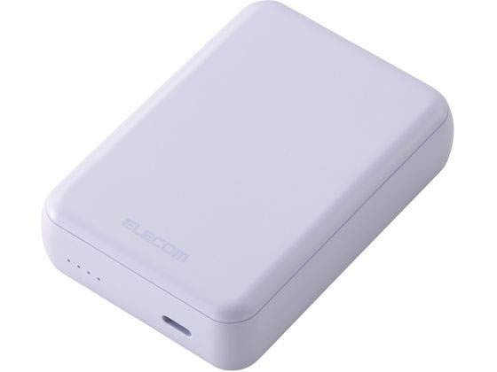 エレコム モバイルバッテリー 10000mAh パープル DE-C49-10000PU