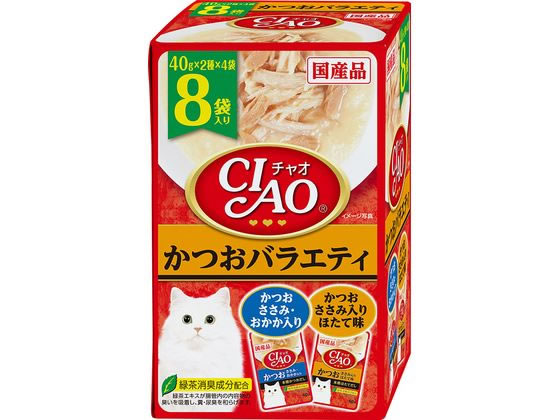 いなば CIAO パウチ かつおバラエティ 40g×8袋