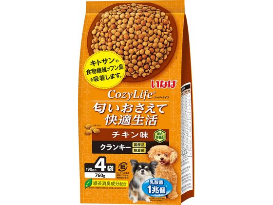 いなば Cozyライフ クランキー チキン味 190g×4袋