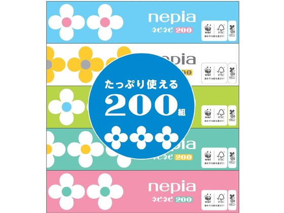 王子ネピア ネピネピティシュ 200組5個パック