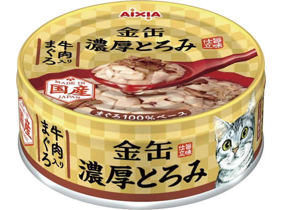 アイシア 金缶濃厚とろみ 牛肉入りまぐろ 70g