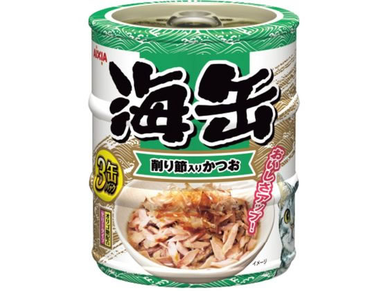 アイシア 海缶 ミニ3P 削り節入りかつお 180ｇ(60g×3缶)